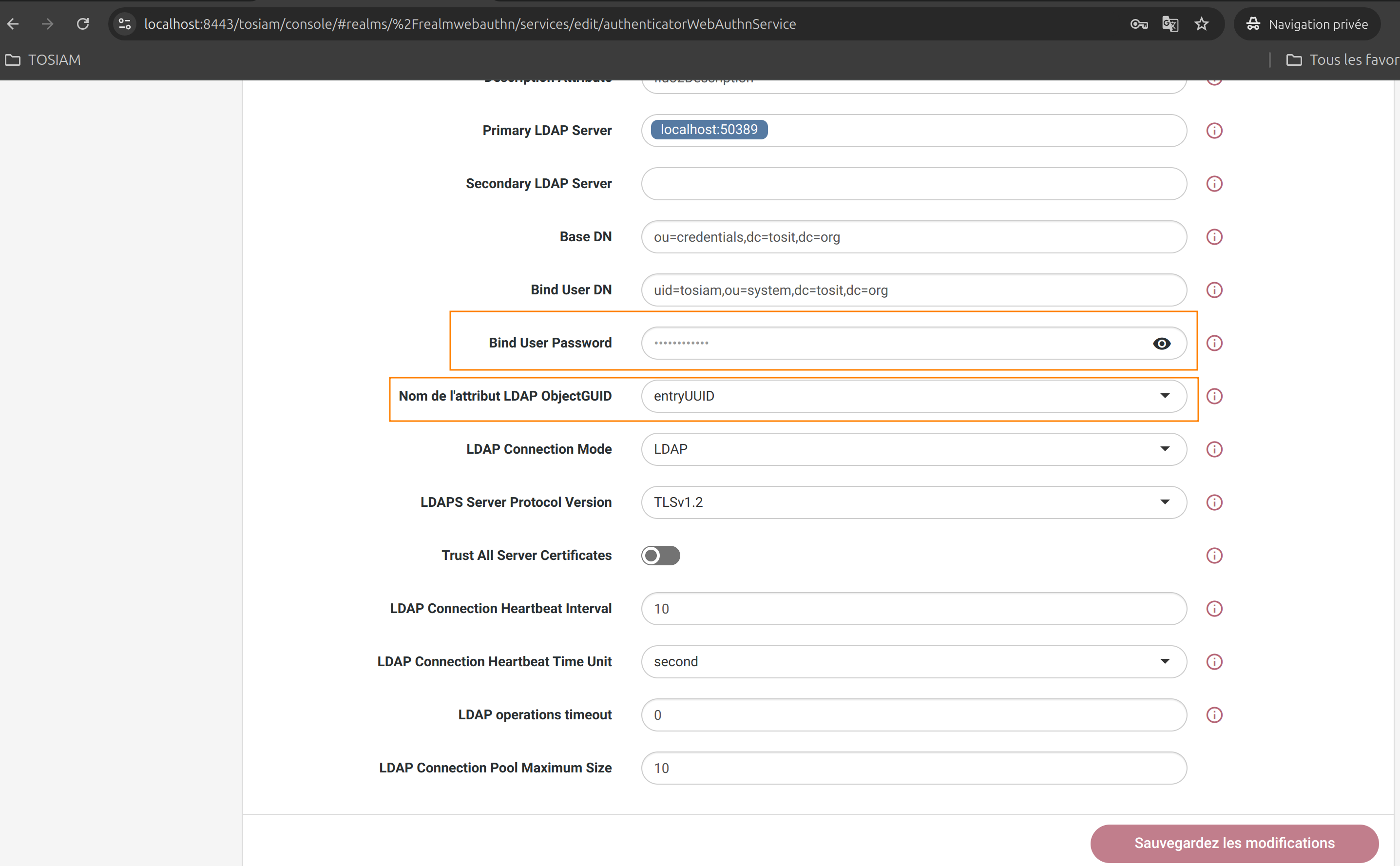 Authenticator Service config 2