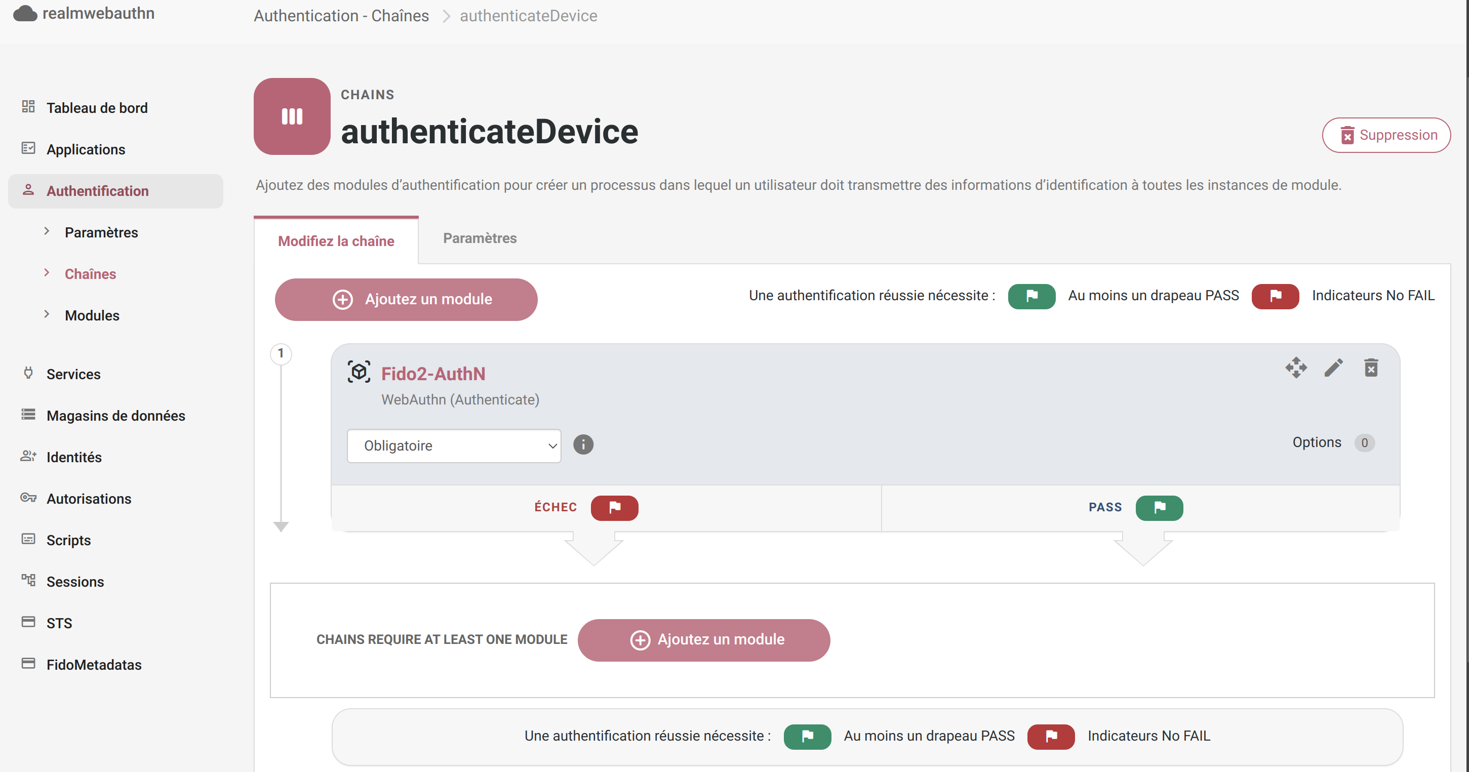 chain authenticate