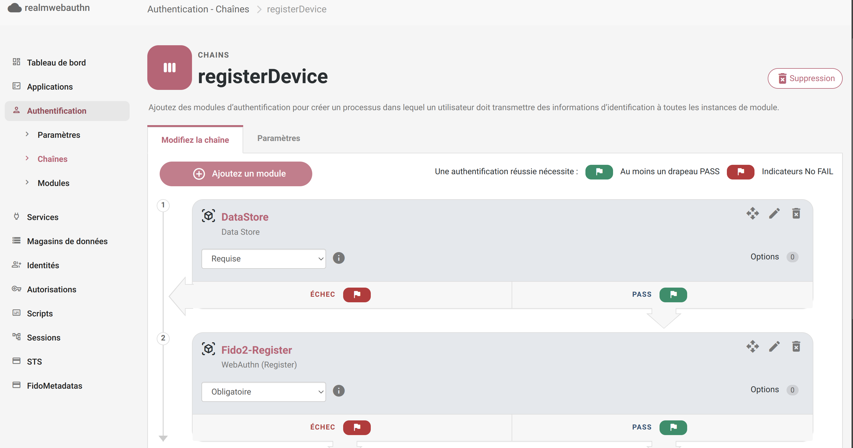 chain register