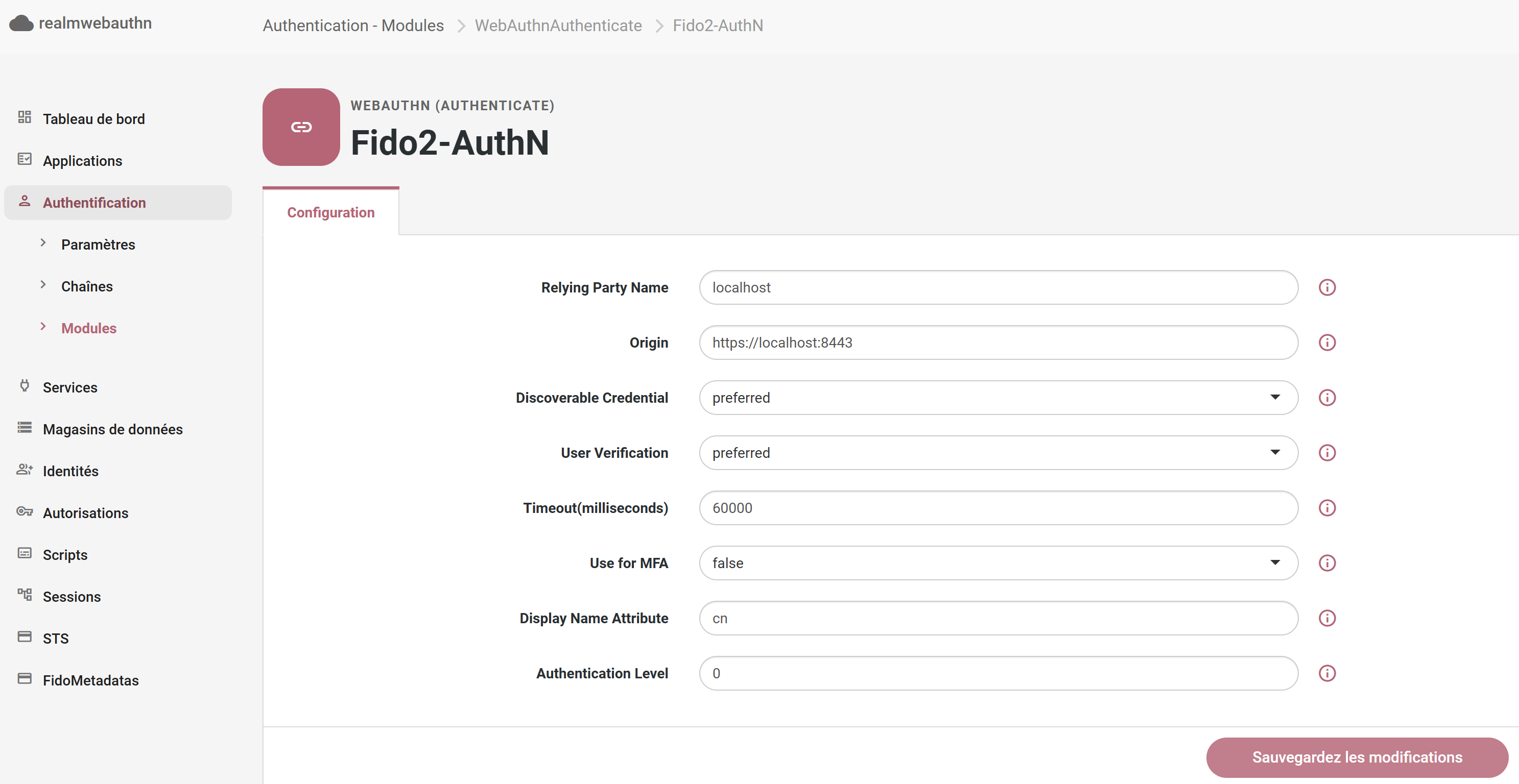 Module Authenticate