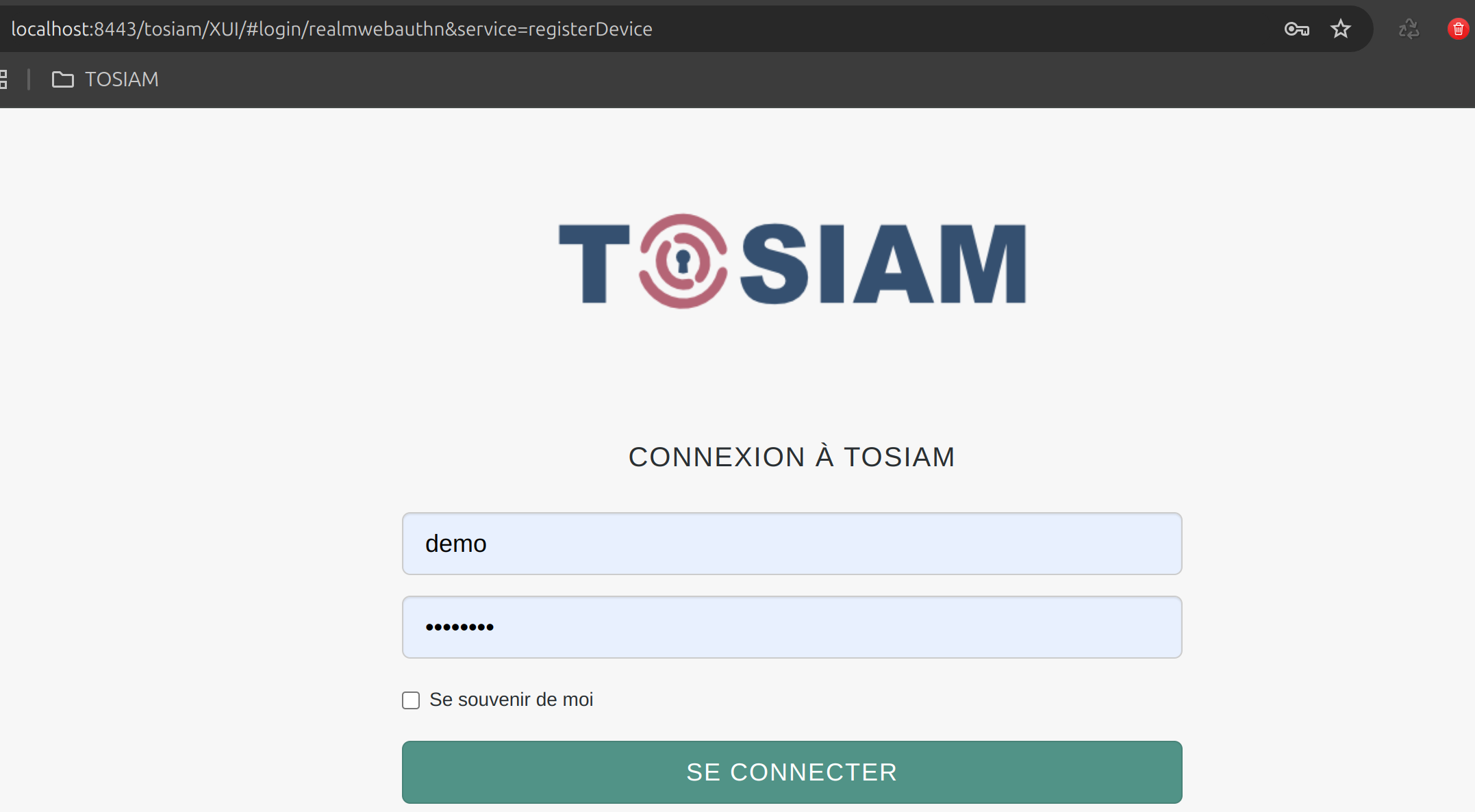 Connexion datastore pour register device